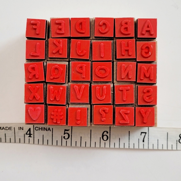NIB Alphabet Rubber stamps - Picture 4 of 5